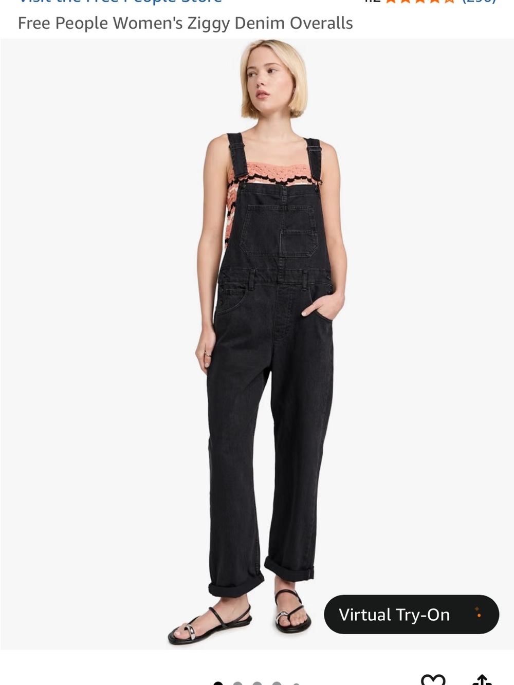 Free People Women's Ziggy Denim Overalls